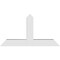 Ekena Millwork Portland Architectural Grade PVC Gable Bracket, 36"W x 19 1/2"H x 4"D x 4"F, 13/12 Pitch GBP036X20X0404POR00 - alternate 5